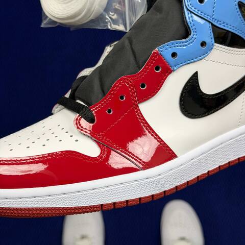 Jordan Air Jordan 1 High OG Fearless CK5666-100 White Black University Blue Red US 9 UK 8 EUR 42 5 Basketball Shoe - Men's (BS-87158)