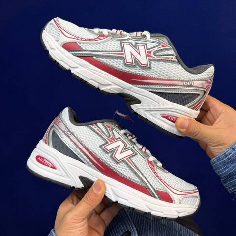 New Balance U740RD2 740 White Red Grey Black USA 6 5 UK 6 EUR 39 5 Training Shoe - Women's (BS-87100)