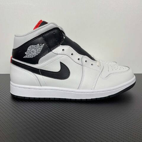 Jordan Air Jordan 1 Mid DQ8426-109 White Black Red Grey Sneaker (BS-87164)