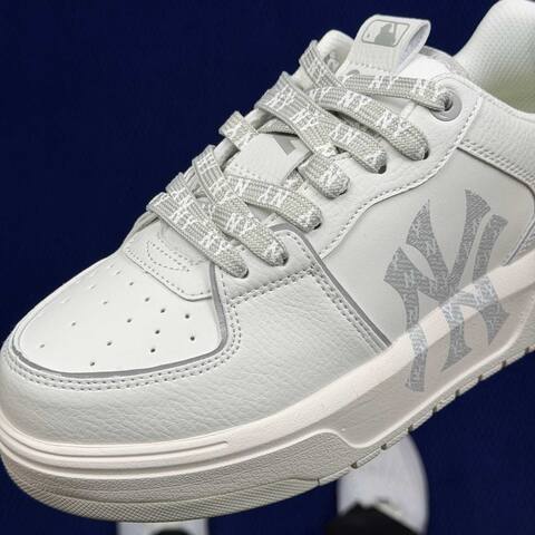 MLB Chunky Liner 3 White Light Grey Skate Shoe Skate Sneakers (BS-86802)