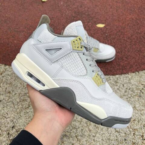 Jordan Air Jordan 4 Retro SE Craft DV3742-021 Photon Dust Pale Vanilla Grey Cream EUR41 Basketball Shoe (BS-87250)