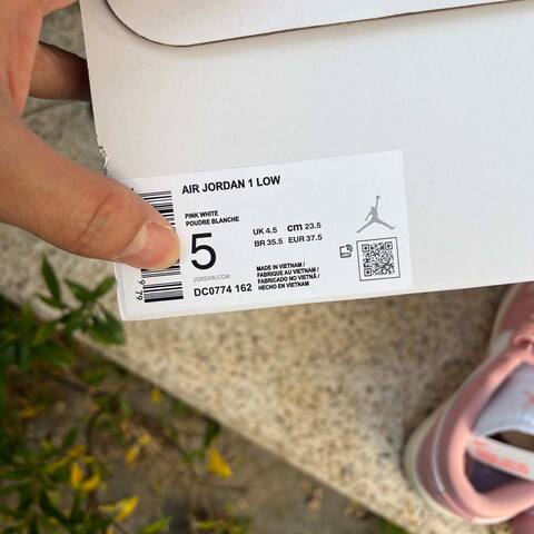 Jordan Air Jordan 1 Low DC0774 162 Pink White Cream EUR 37 5 Sneaker - Women's (BS-87174)