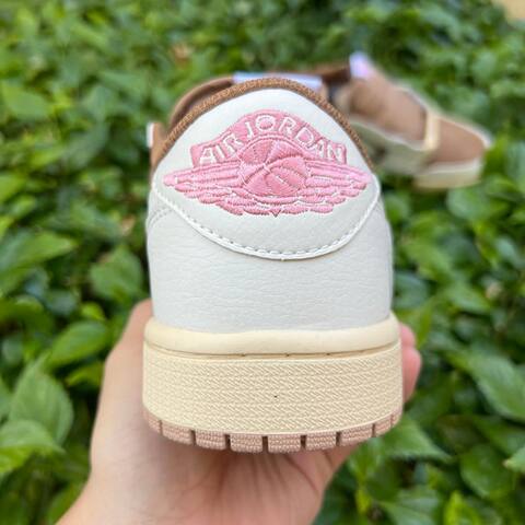 Jordan Air Jordan 1 Low OG SP DM7866 106 White Light Khaki Brown Pink USA 7 EURO 40 UK 6 25 Cm Sneaker - Men's (BS-87240)