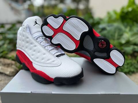 Jordan Air Jordan 13 He Got Game 414571-102 White Red Black Basketball Shoe (BS-87325)