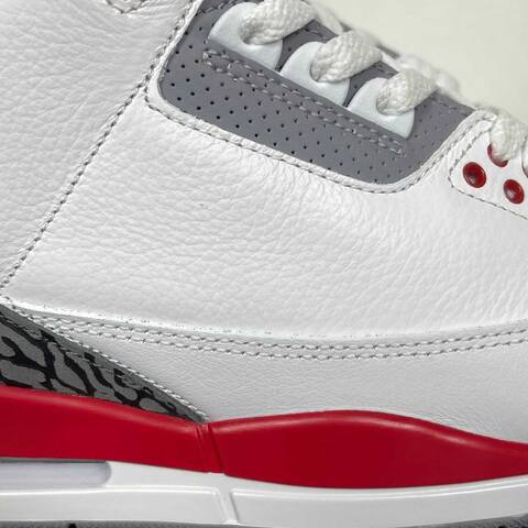 Jordan Air Jordan 3 Retro Fire Red DN3707-160 White Red Grey Black Basketball Shoe (BS-87345)