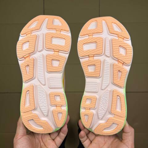 HOKA Bondi 9 White Orange Green Blue Yellow Running Shoe Running Sneakers (BS-86903)
