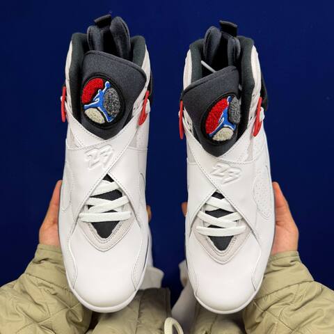 Jordan Air Jordan 8 Retro Bugs Bunny 305381 100 White Black Red Grey US 9 UK 8 EUR 42 5 Basketball Shoe - Men's (BS-87308)