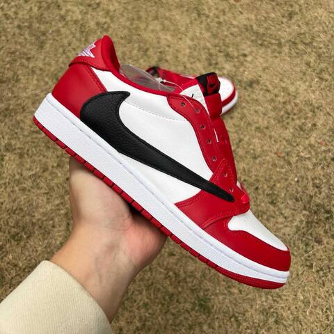 Jordan Air Jordan 1 Low OG SP DM7866 101 Red Black EU 42 Sneaker - Men's (BS-87201)