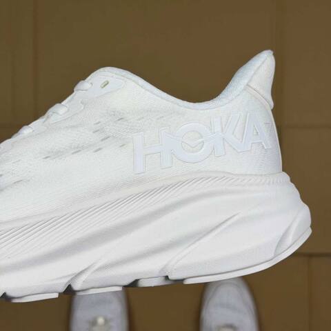 HOKA Clifton 9 All White Running Shoe Running Sneakers (BS-86866)