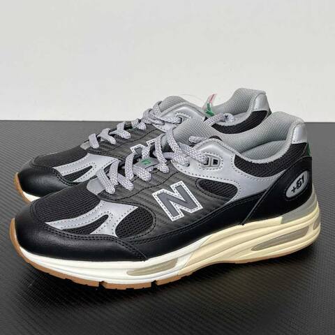 New Balance 991 V2 U991UT2 Black Silver Cream White Brown Sneaker (BS-87084)