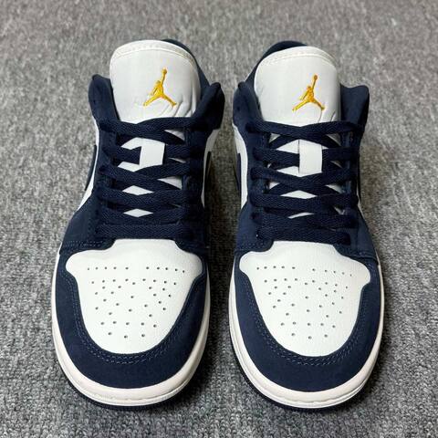Jordan Air Jordan 1 Low IO7448-400 White Navy Blue Yellow Red Sneaker (BS-87172)
