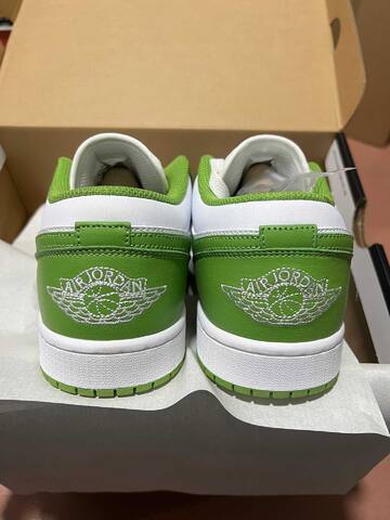 Jordan Air Jordan 1 Low SE HF4823-100 White Green Yellow US 8 5 UK 7 5 EUR 42 Sneaker - Men's (BS-87182)