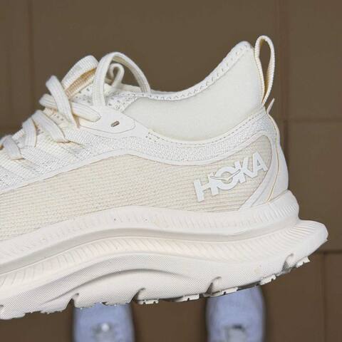 HOKA ONE ONE Kawana Off White Cream Running Shoe Running Sneakers (BS-86895)