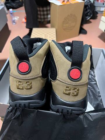 Jordan Air Jordan 9 Retro HV4794-030 Black True Red Light Olive US 10 5 EUR 44 5 Basketball Shoe - Men's (BS-87315)