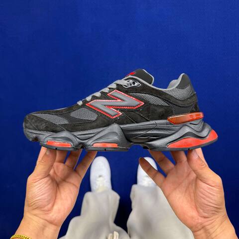 New Balance 9060 GC9060JR Black Grey Red EU 36-47 5 Sneaker - Unisex (BS-87080)