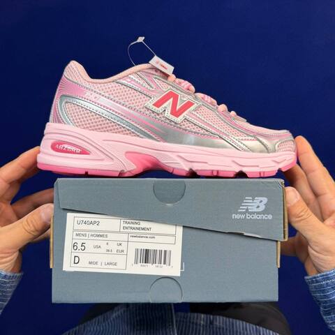 New Balance 740 U740AP2 Light Pink Silver Red USA 6 5 UK 6 EUR 39 5 Training Shoe - Women's (BS-87096)