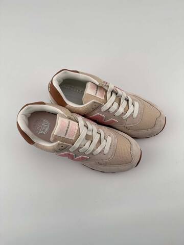 New Balance 574 ML574BCA Beige Pink Brown White Grey Sneaker (BS-87076)
