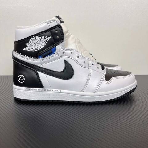 Jordan Union LA x Fragment Design x Air Jordan 1 High II7202-100 White Black Blue Basketball Shoe (BS-87148)