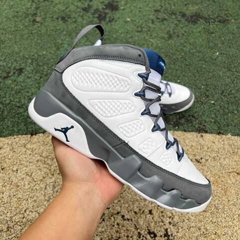Jordan Air Jordan 9 Retro HV4794 100 White French Blue Flint Grey EU 44 Basketball Shoe - Men's (BS-87316)