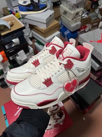 Jordan Air Jordan 4 Retro HV0823-108 Sail Red White Basketball Shoe (BS-87262)