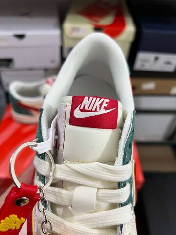 Jordan Air Jordan 1 Low Travis Scott CNY SD6867-119 Sail Green Red Yellow Sneaker (BS-87215)