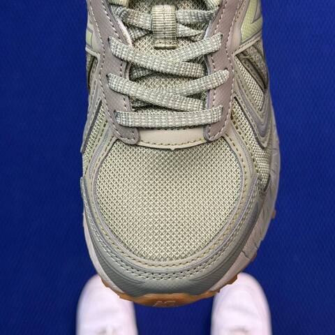 New Balance 410 V5 Silver Beige Off White Light Green Trail Shoe (BS-87115)