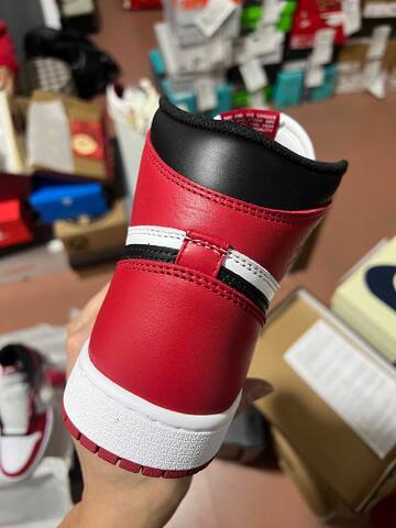 Jordan Air Jordan 1 OG White Red Black Basketball Shoe (BS-87188)