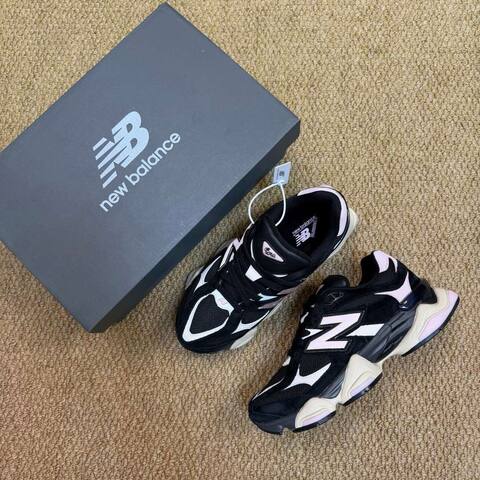 New Balance 9060 U9060JBR Black Pink White Cream Navy EU 38 Sneaker - Women's (BS-87133)