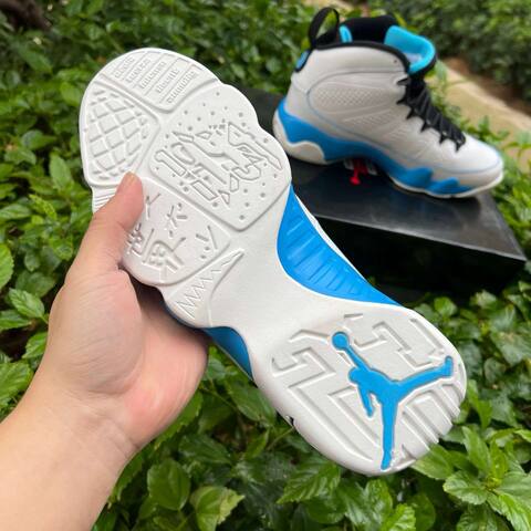 Jordan Air Jordan 9 Retro FQ8992 101 Summit White Black Blue EUR 42 5 Basketball Shoe - Men's (BS-86742)
