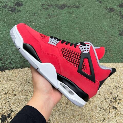 Jordan Air Jordan 4 Retro FQ8138 600 Fire Red White Black US 10 UK 9 BR 42 EUR 44 28 Cm Basketball Shoe - Men's (BS-87248)