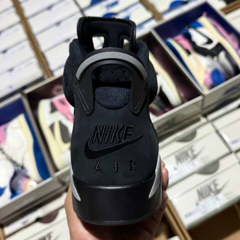 Jordan Air Jordan 6 Cap And Gown IR2266-010 Black Metallic Silver Basketball Shoe (BS-87299)
