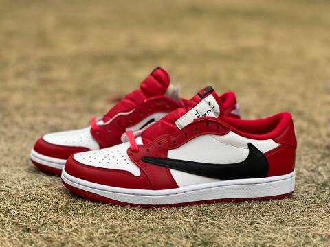 Jordan Air Jordan 1 Low OG SP DM7866 101 Red Black EU 42 Sneaker - Men's (BS-87201)