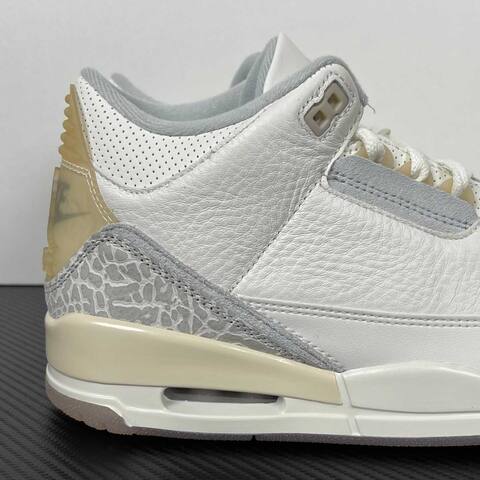 Jordan Air Jordan 3 Ivory FJ9479-100 White Grey Cream Gum Basketball Shoe (BS-87346)