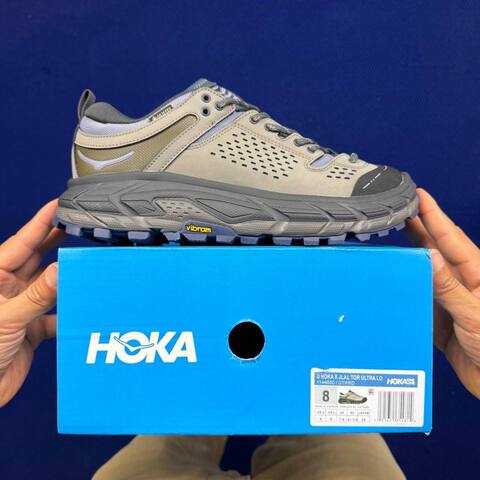 HOKA Tor Ultra Beige Grey Black Olive Trail Shoe Trail Running Sneakers (BS-86820)