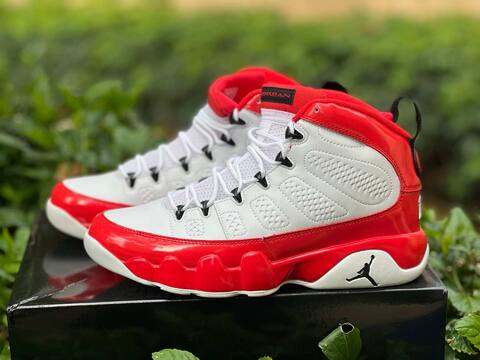 Jordan Air Jordan 9 Retro 302370 160 White Red Black US 9 5 UK 8 5 BR 41 EUR 43 27 5cm Basketball Shoe - Men's (BS-86738)