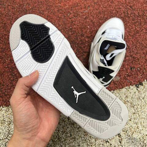 Jordan Air Jordan 4 408452-111 White Black Grey EU 36-47 5 Basketball Shoe - Unisex (BS-87256)
