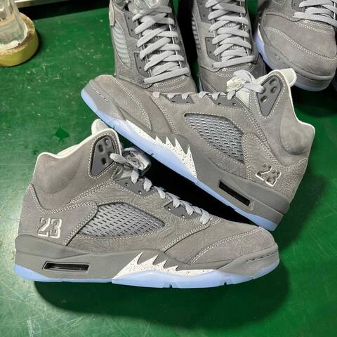 Jordan Air Jordan 5 DD0587-002 Wolf Grey White Ice Blue Basketball Shoe (BS-87288)