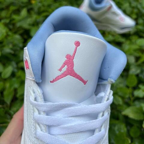 Jordan Air Jordan 3 Retro HQ0784-101 White Pink Blue EUR 41 Basketball Shoe - Men's (BS-87249)