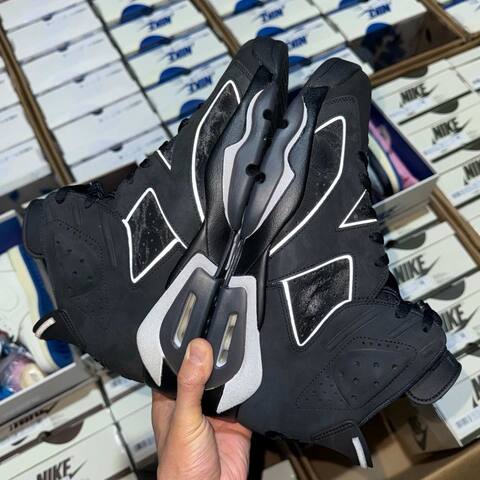 Jordan Air Jordan 6 Cap And Gown IR2266-010 Black Metallic Silver Basketball Shoe (BS-87299)