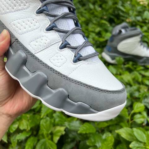 Jordan Air Jordan 9 Retro HV4794 100 White French Blue Flint Grey EU 42 5 Basketball Shoe - Men's (BS-86735)