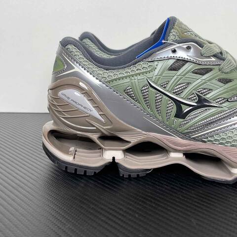 Mizuno Wave Prophecy D1 GA251102 Sage Green Silver Taupe Black Running Shoe Running Sneakers (BS-86774)