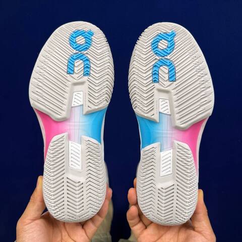 On The Roger Pro Off White Blue Pink Black Tennis Shoe Casual Sneakers (BS-86758)