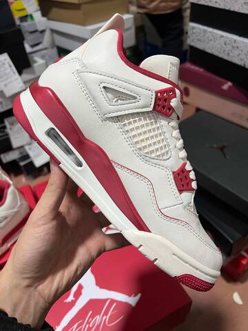 Jordan Air Jordan 4 Retro HV0823-108 Sail Red White Basketball Shoe (BS-87262)
