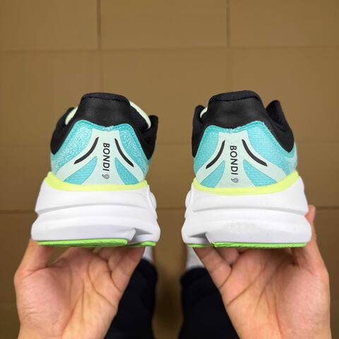 HOKA Bondi 9 Mint Green White Black Neon Yellow Running Shoe Running Sneakers (BS-86913)