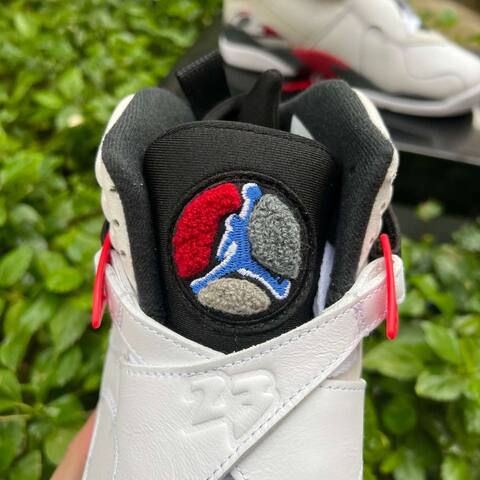 Jordan Air Jordan 8 Retro 305381 100 White Black True Red US 9 5 UK 8 5 BR 41 EUR 43 27 5 Cm Basketball Shoe - Men's (BS-87313)