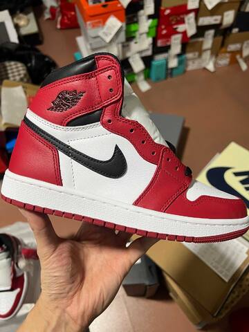 Jordan Air Jordan 1 OG White Red Black Basketball Shoe (BS-87188)