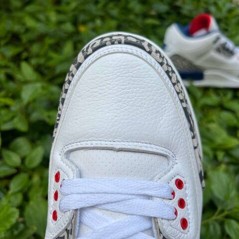 Jordan Air Jordan 3 Retro 854262 106 White Fire Red True Blue Grey US 9 5 UK 8 5 EU 43 Basketball Shoe - Men's (BS-87337)