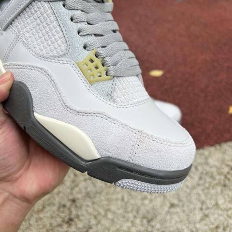 Jordan Air Jordan 4 Retro SE Craft DV3742-021 Photon Dust Pale Vanilla Grey Cream EUR41 Basketball Shoe (BS-87250)