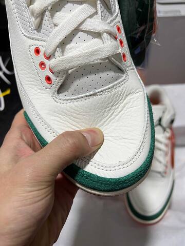 Jordan Air Jordan 3 Solefly IF4491-100 White Orange Green Sail Basketball Shoe (BS-87339)
