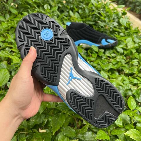 Jordan Air Jordan 14 Retro 487471-007 Black White University Blue EUR 43 Basketball Shoe - Men's (BS-87328)